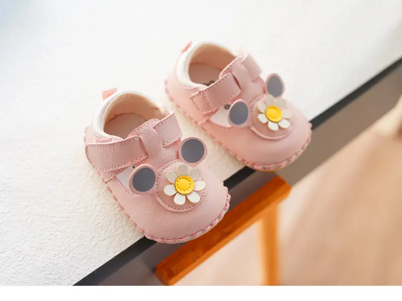 Baby Shoes White Floral Soft Sole 0-1 Year — feature 7