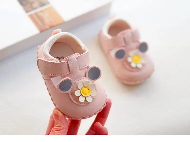 Baby Shoes White Floral Soft Sole 0-1 Year — feature 8