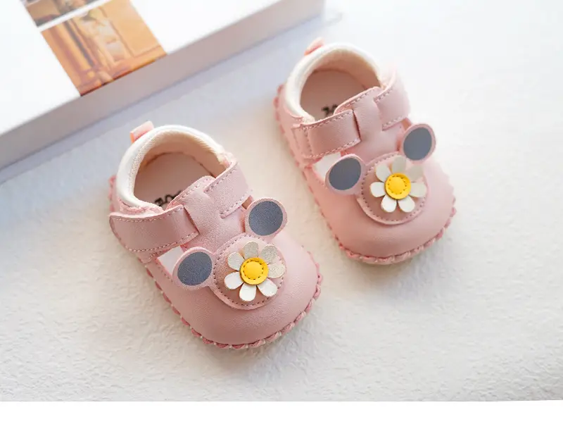 Baby Shoes White Floral Soft Sole 0-1 Year — feature 9
