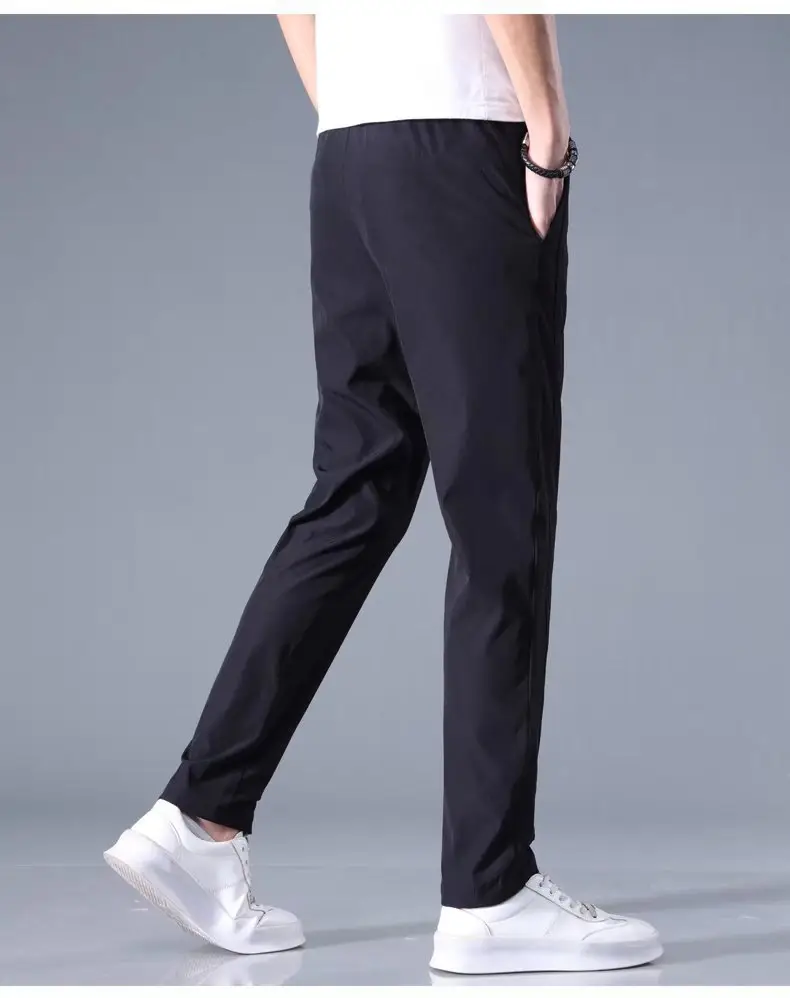 Men Fleece Lined Grey Casual Trousers All Season — feature 17