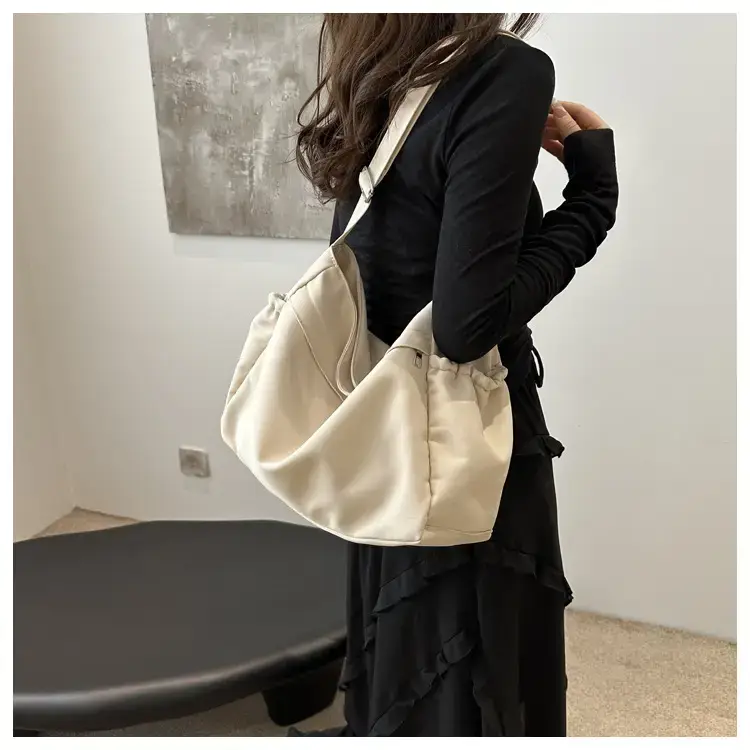 Artistic Western Style Large Capacity Canvas Tote Bag Beige — feature 11