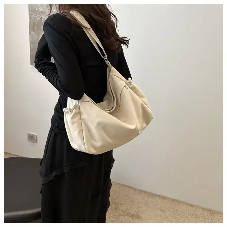 Artistic Western Style Large Capacity Canvas Tote Bag Beige — feature 12