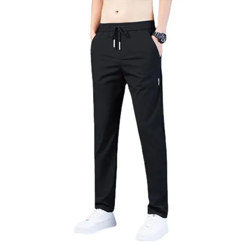 Men Ice Silk Work Pants Non Magnetic Iron Free Breathable - Image 9