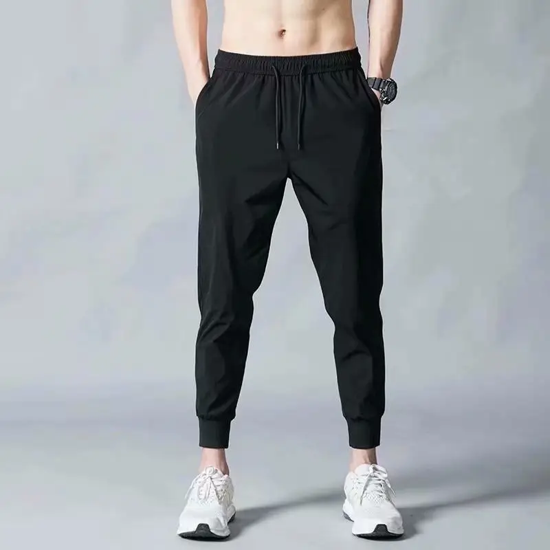 Men Ice Silk Work Pants Non Magnetic Iron Free Breathable - Image 4