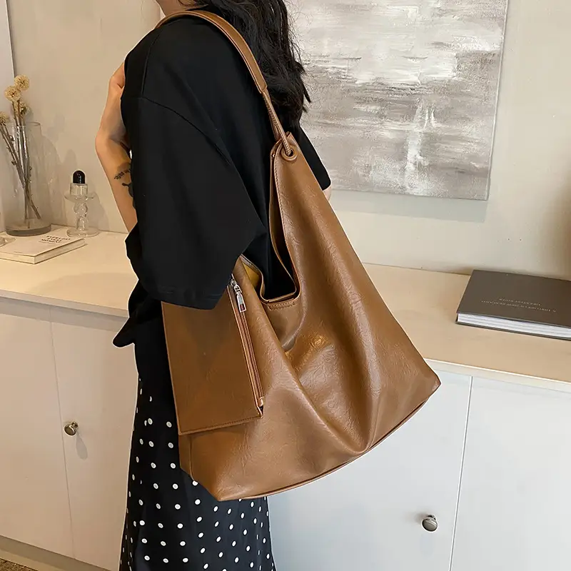 Brown Lazy Style Women's Large Tote Bag - Image 9