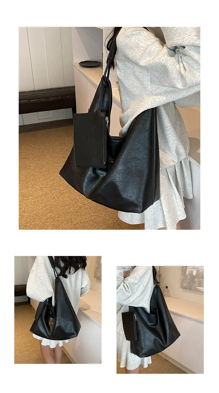 Brown Lazy Style Women's Large Tote Bag — feature 10