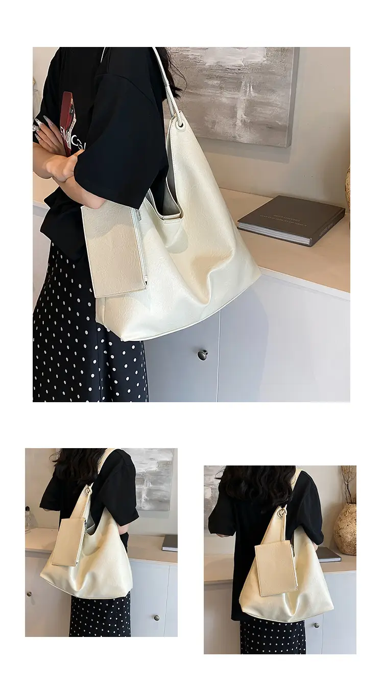 Brown Lazy Style Women's Large Tote Bag — feature 11