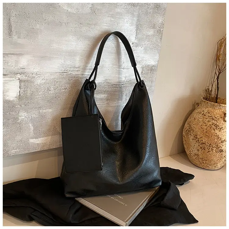 Brown Lazy Style Women's Large Tote Bag — feature 17