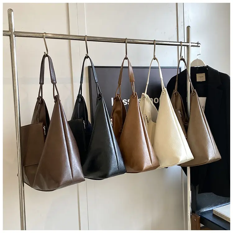 Brown Lazy Style Women's Large Tote Bag — feature 18