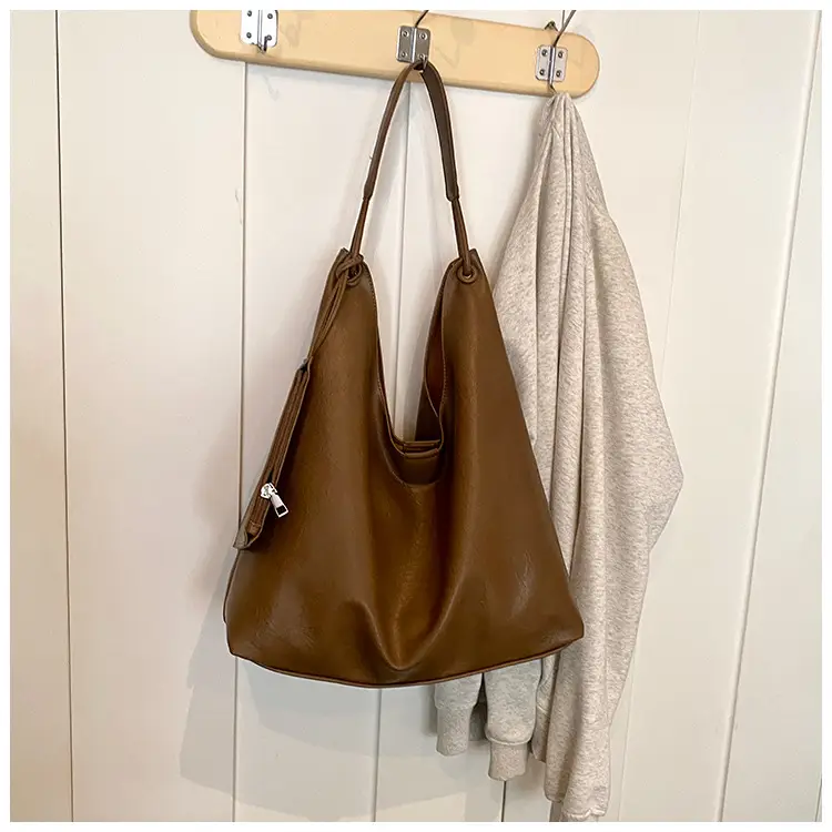 Brown Lazy Style Women's Large Tote Bag — feature 19