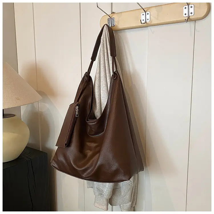 Brown Lazy Style Women's Large Tote Bag — feature 22