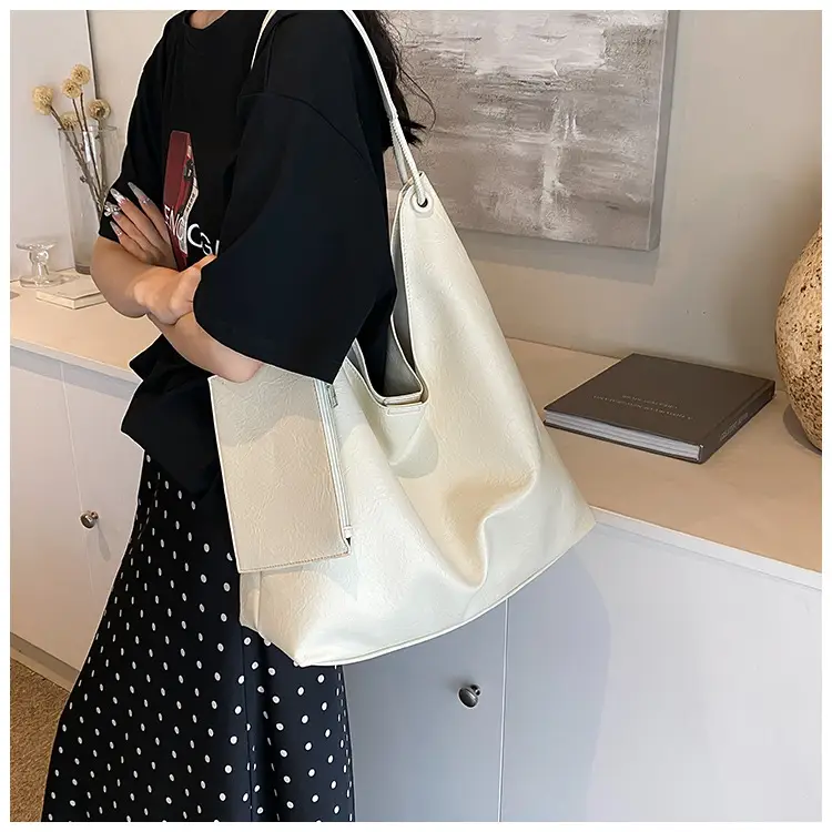 Brown Lazy Style Women's Large Tote Bag — feature 28