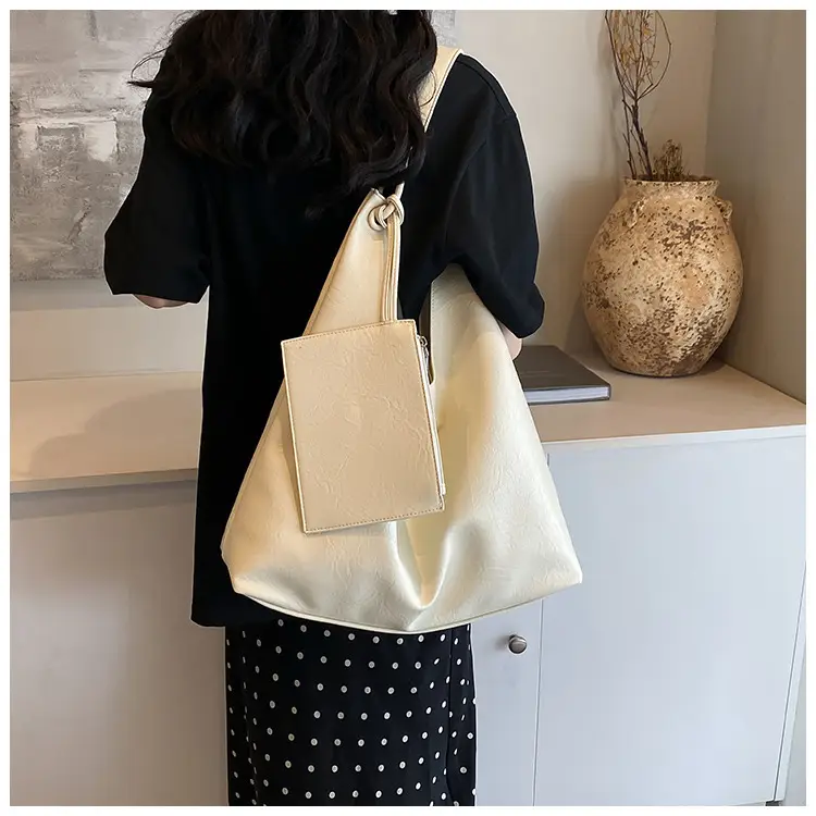 Brown Lazy Style Women's Large Tote Bag — feature 31
