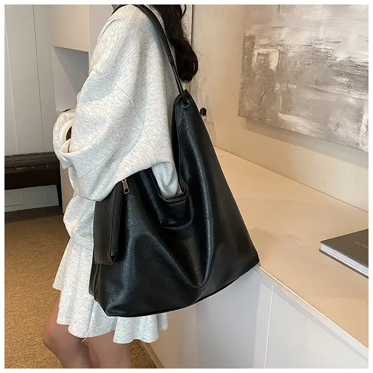 Brown Lazy Style Women's Large Tote Bag — feature 33