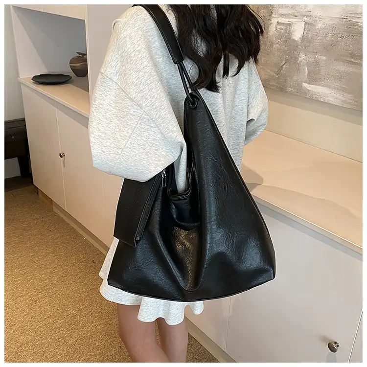 Brown Lazy Style Women's Large Tote Bag — feature 34