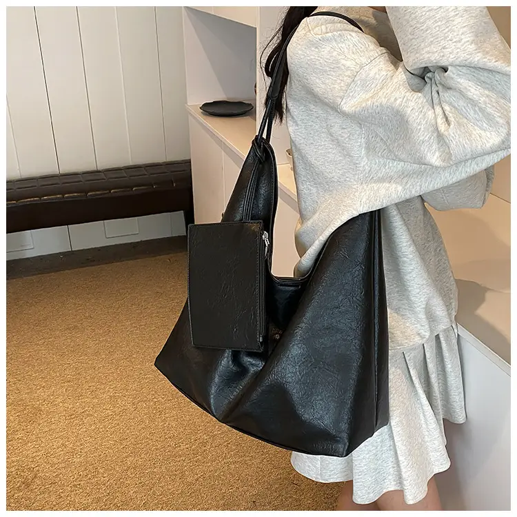 Brown Lazy Style Women's Large Tote Bag — feature 35