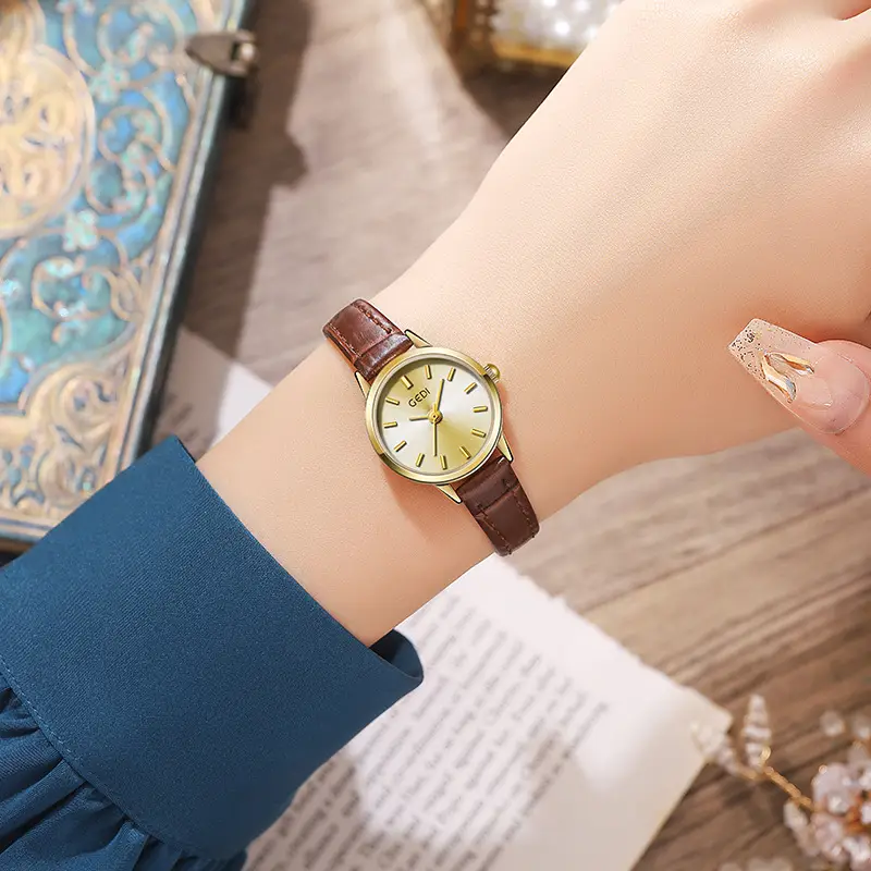 Goldie Women's Leather Belt Watch Small Elegant Dial