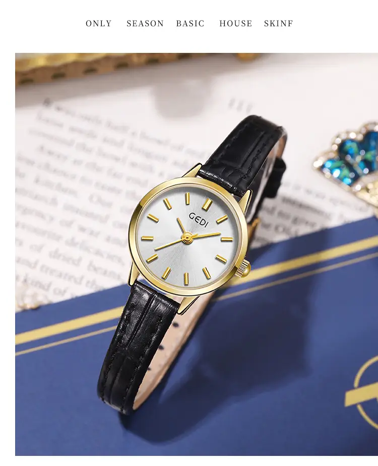 Goldie Women's Leather Belt Watch Small Elegant Dial — feature 11