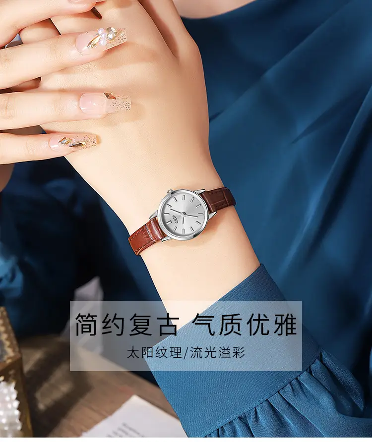 Goldie Women's Leather Belt Watch Small Elegant Dial — feature 2