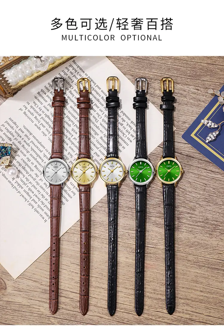 Goldie Women's Leather Belt Watch Small Elegant Dial — feature 5