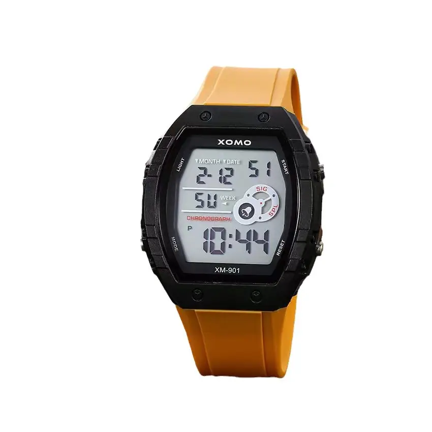 Men's Black Digital Alarm Watch with Matcha Design - Image 10