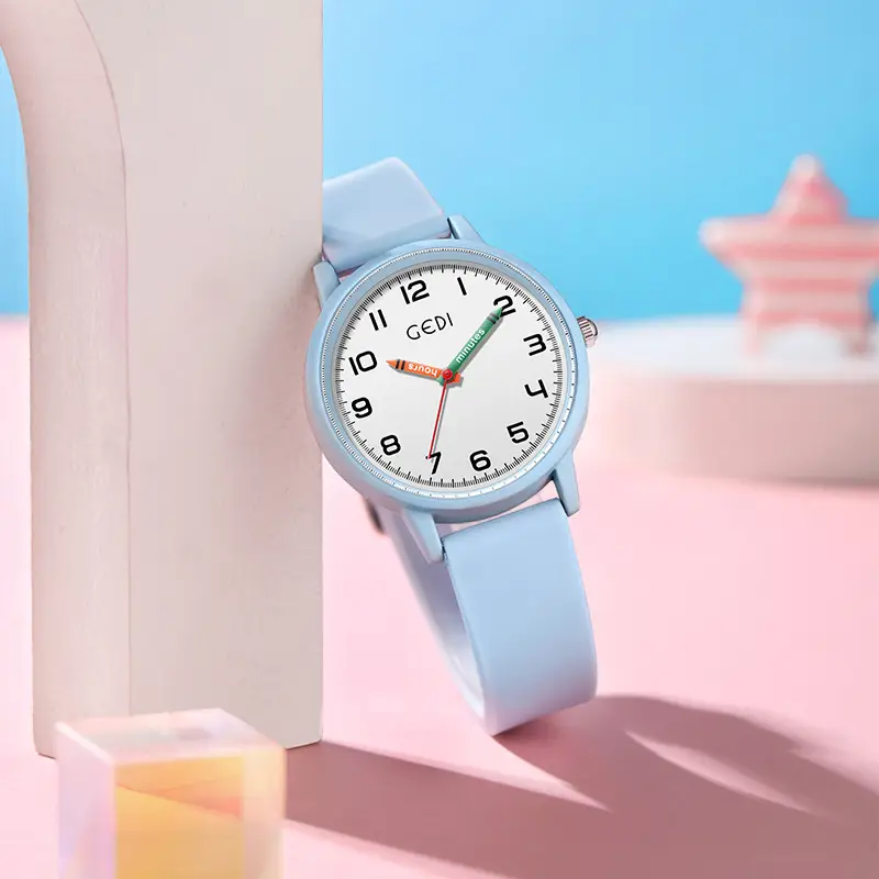 Cedi Light Blue Silicone Student Watch - Image 9