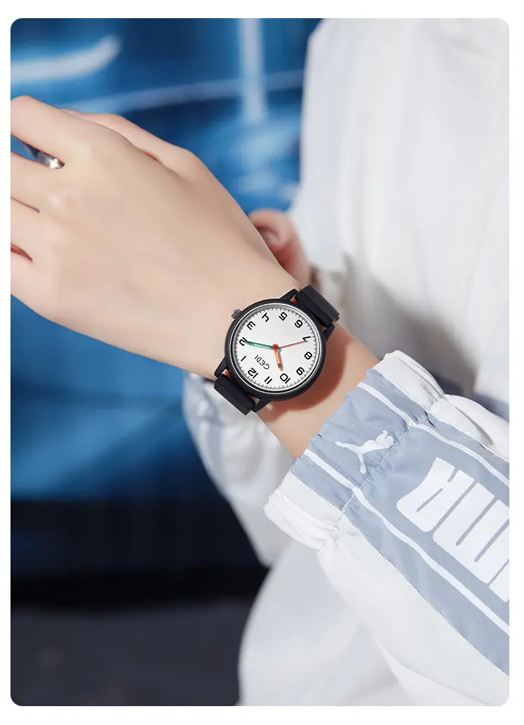 Cedi Light Blue Silicone Student Watch — feature 10