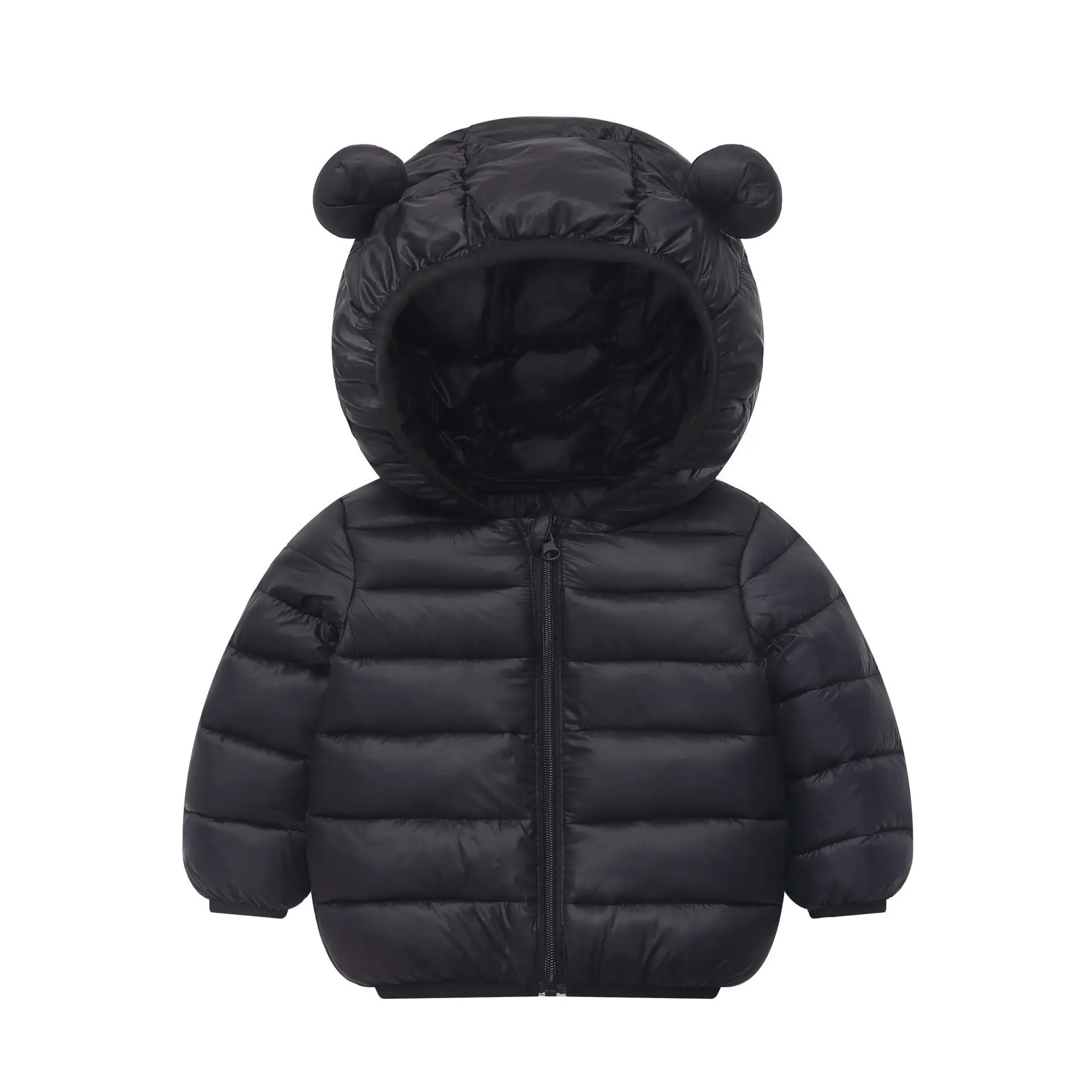Black Bear Ears Puffer Coat for Boys Girls Winter Warm - Image 9