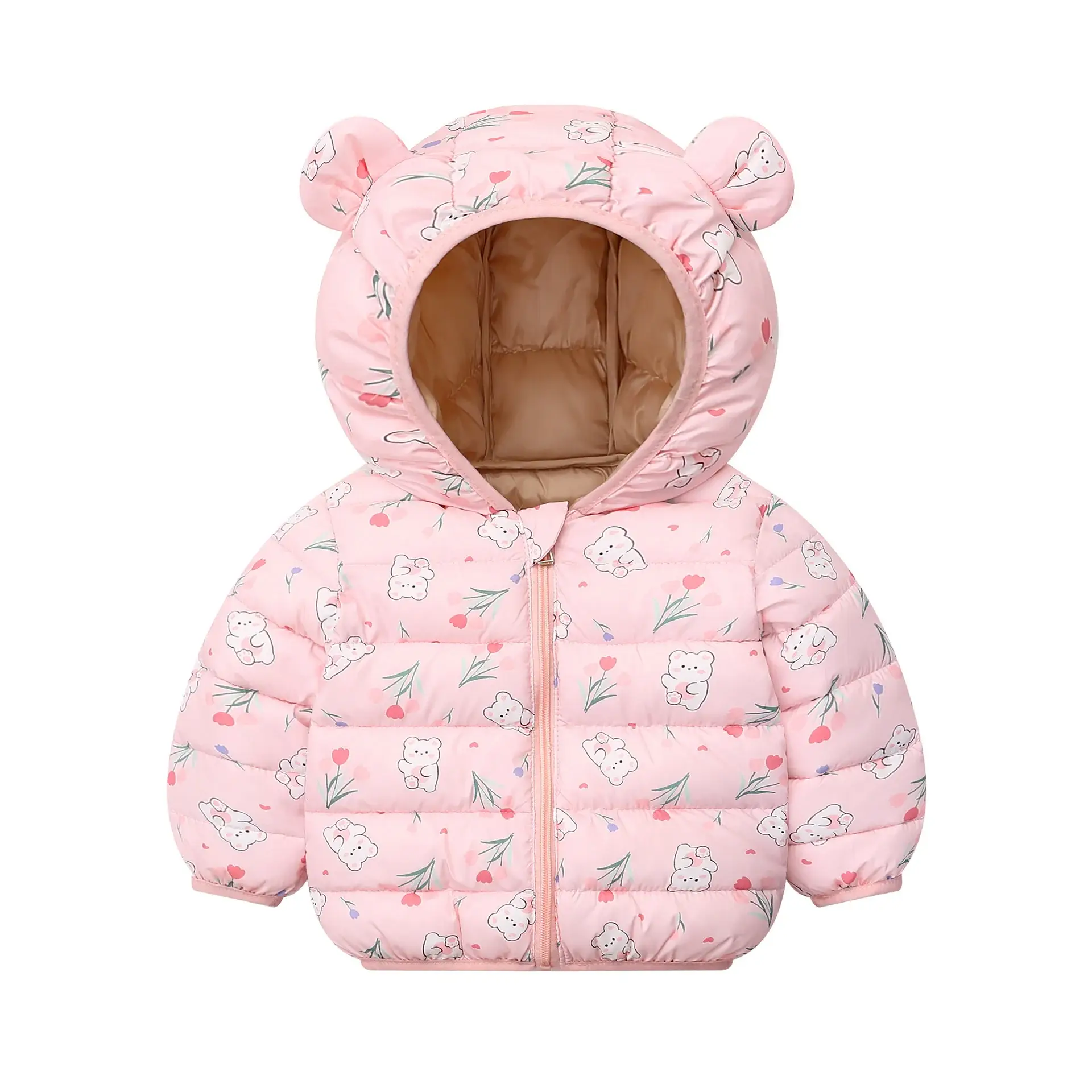 Black Bear Ears Puffer Coat for Boys Girls Winter Warm — feature 8