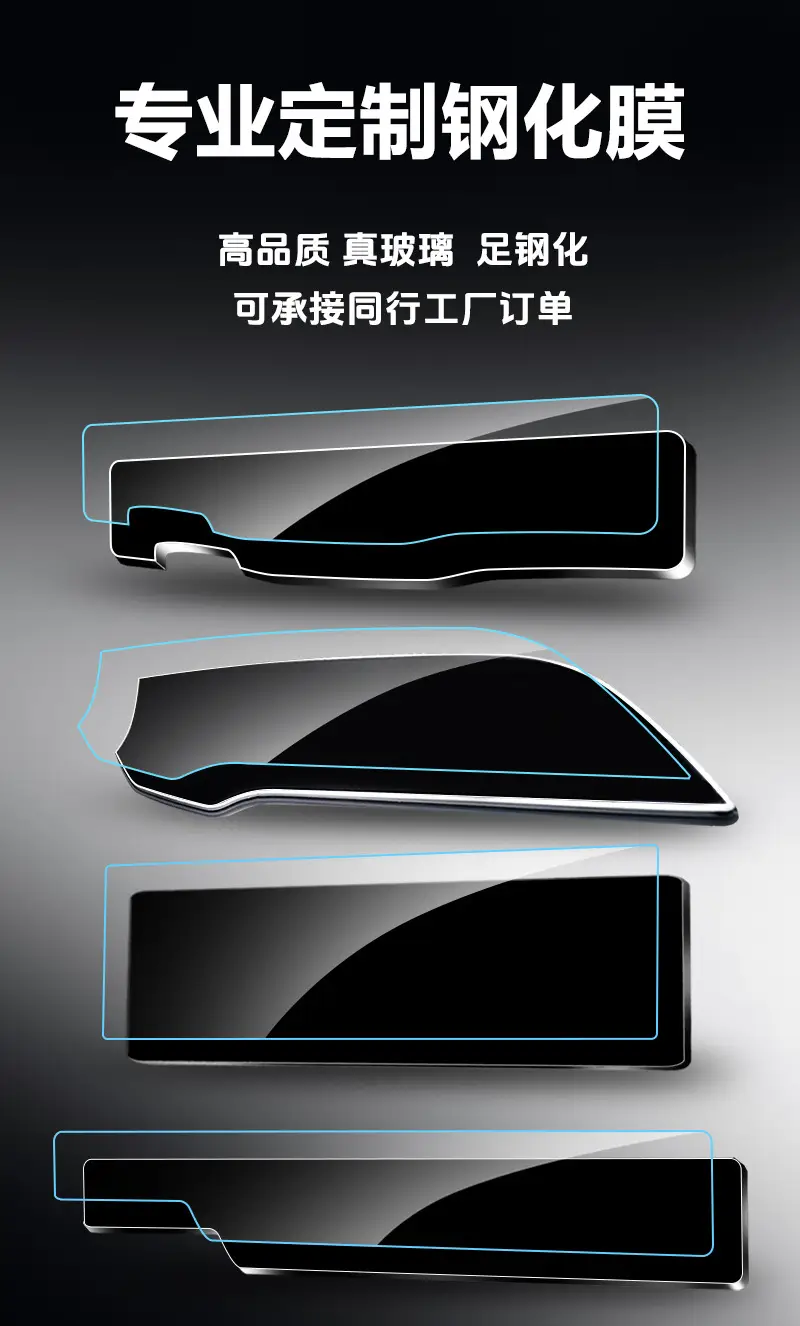 25 Models S07 Dark Blue Interior Screen Protector Tempered Film — feature 3
