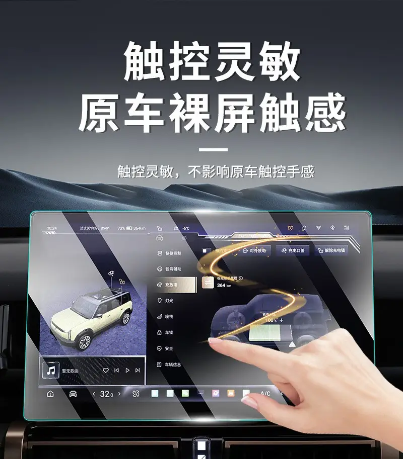 25 Models S07 Dark Blue Interior Screen Protector Tempered Film — feature 7