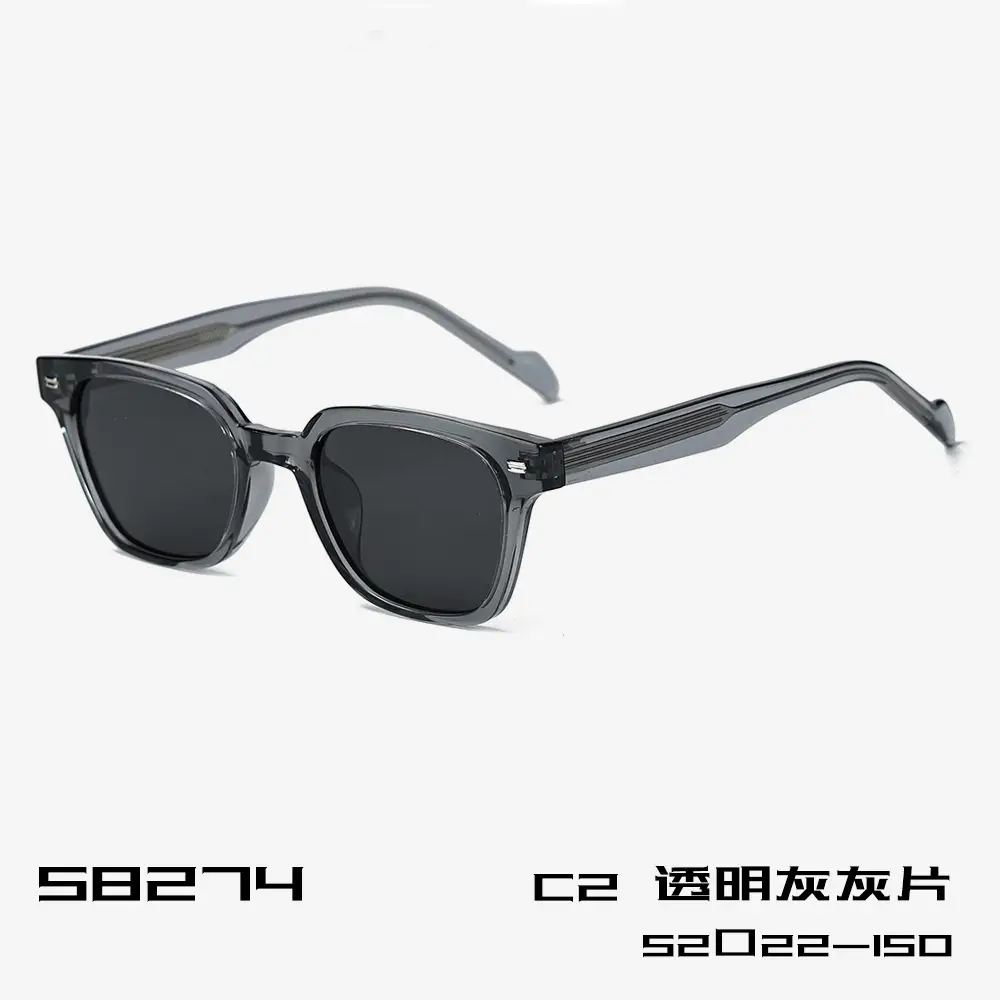 Polarized Sunglasses Women's TR Frame Plate Leg Fashionable Simple Square Sunglasses Anti-UV Sunglasses for Men - Image 2