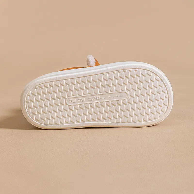 Snow Boots Cotton Slippers Women's Autumn and Winter Wrap Heel Thick-soled Shoes with Dung-feeling Warm fleece-lined Thickened Comfortable All-match Moon Shoes