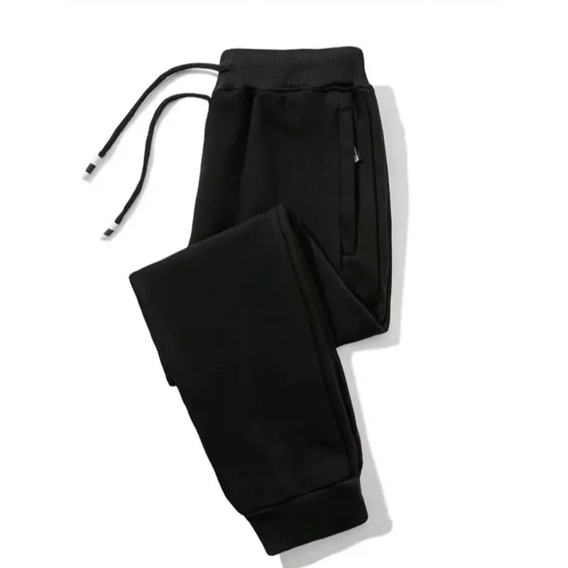 Men Velvet Pants Grey Winter Casual Large - Image 10