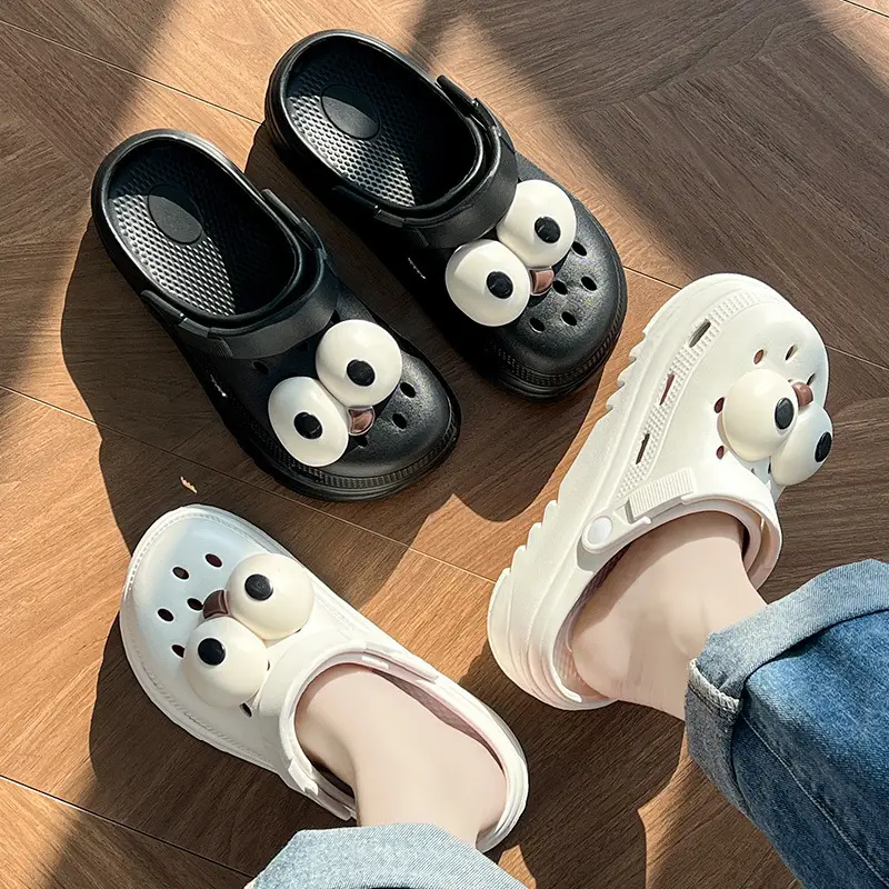 Household outdoor EVA hole shoes women's summer thick-soled summer couples thick-soled home outdoor men's beach shoes wholesale - Image 9