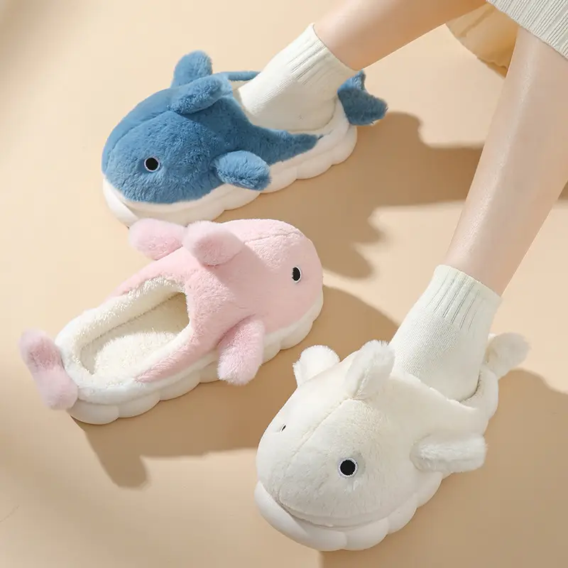 Cotton Rabbit Slippers Women Winter Warm Non-Slip - Image 6