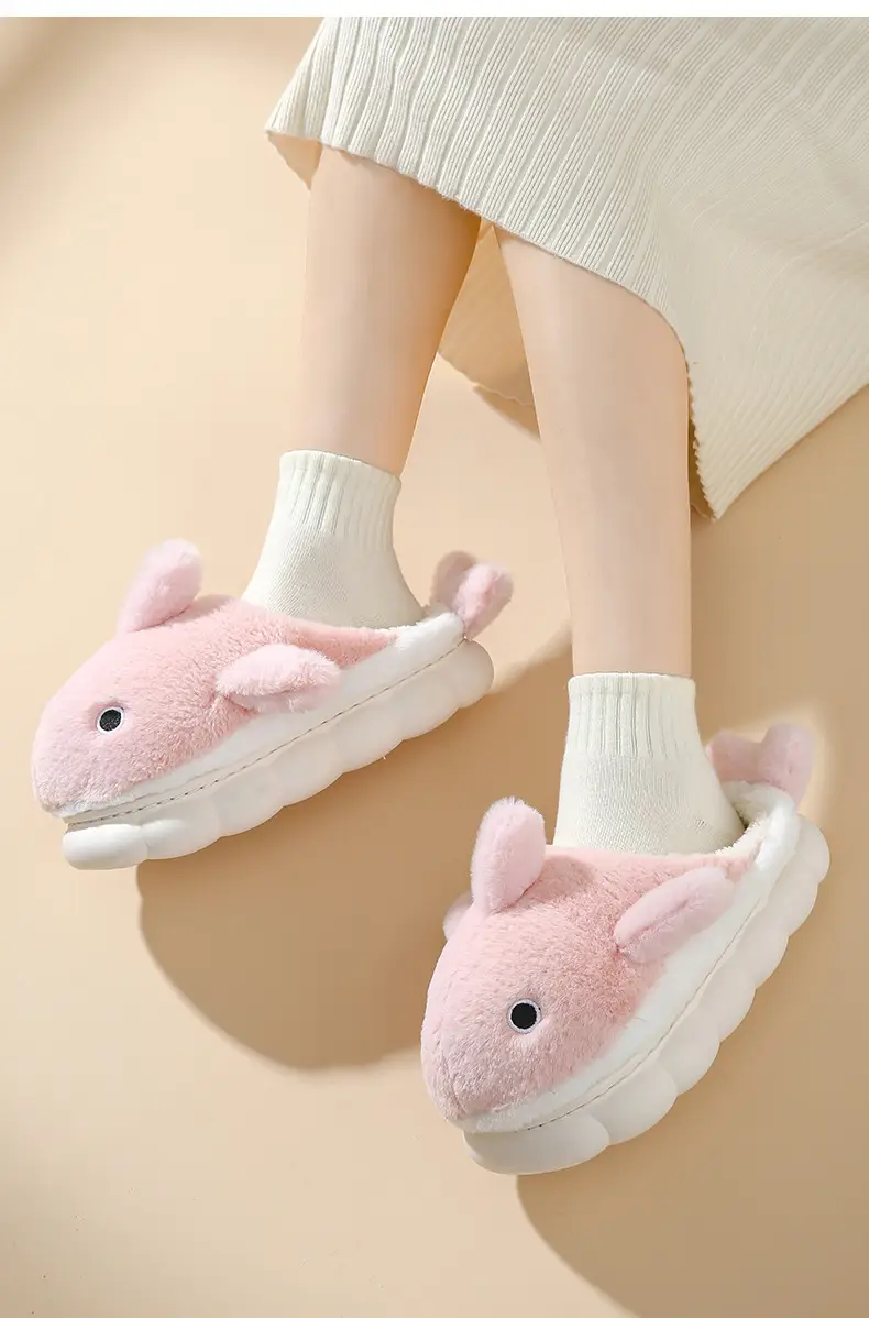 Cotton Rabbit Slippers Women Winter Warm Non-Slip — feature 13