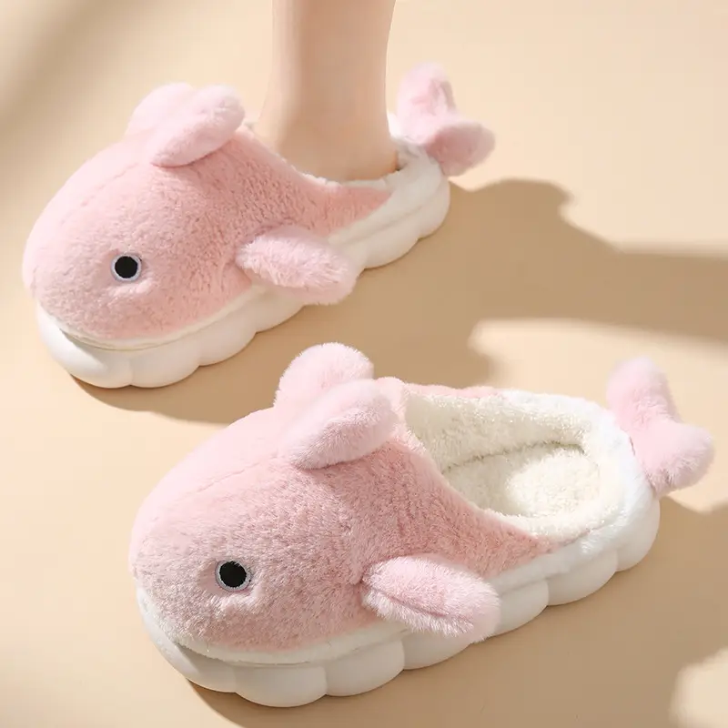 Cotton Rabbit Slippers Women Winter Warm Non-Slip - Image 2