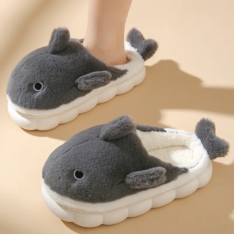 Cotton Rabbit Slippers Women Winter Warm Non-Slip - Image 3