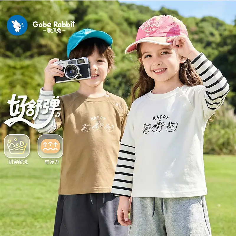 Baby Long Sleeve T-Shirt Set for Boys Girls Autumn Spring - Image 3