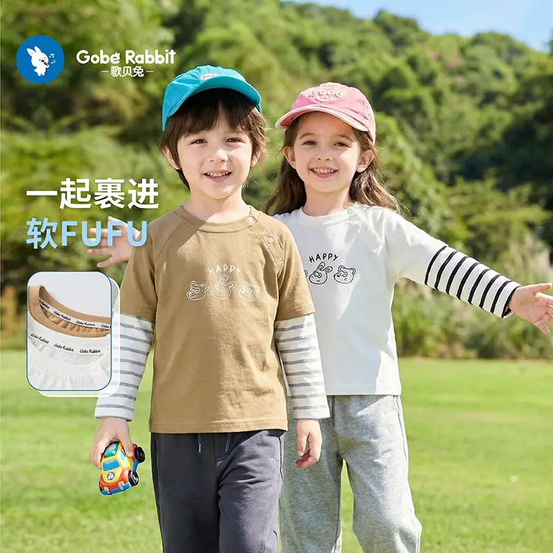 Baby Long Sleeve T-Shirt Set for Boys Girls Autumn Spring - Image 5