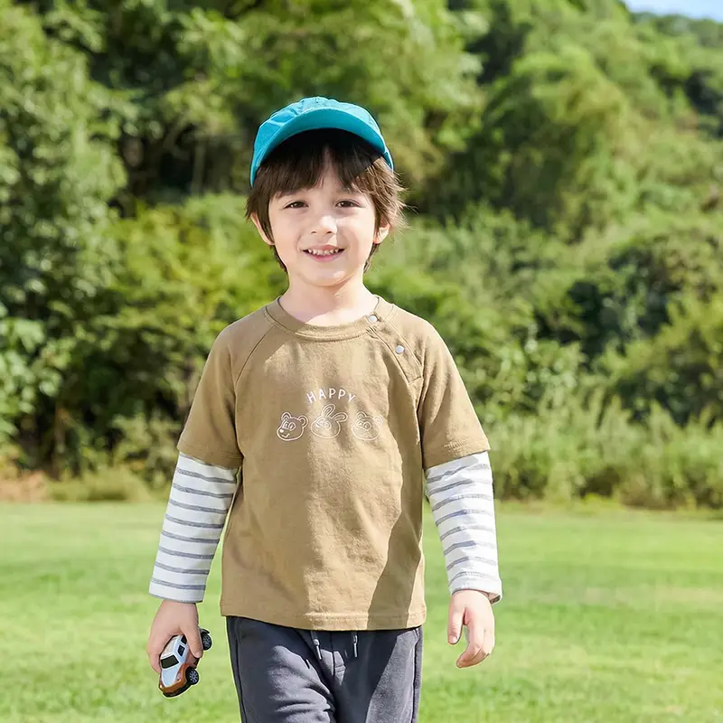 Baby Long Sleeve T-Shirt Set for Boys Girls Autumn Spring - Image 2