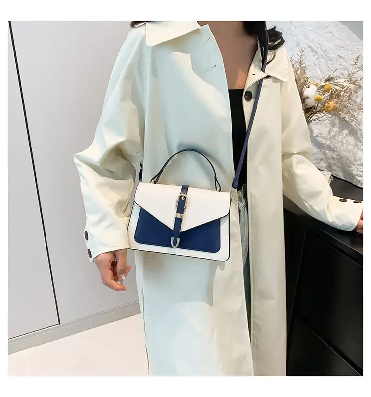 Women's Retro Contrast Shoulder Bag 2024 Autumn — feature 21