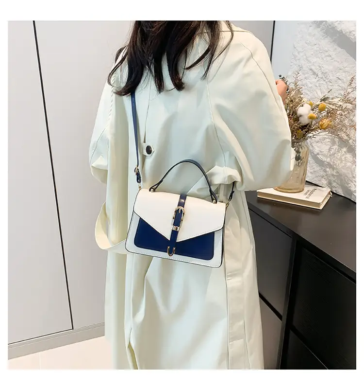 Women's Retro Contrast Shoulder Bag 2024 Autumn — feature 22