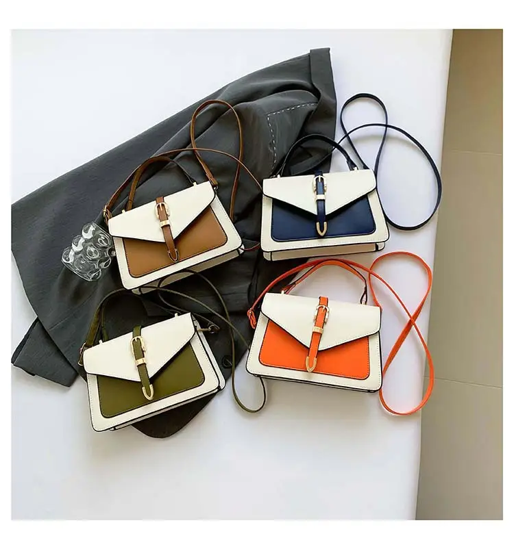 Women's Retro Contrast Shoulder Bag 2024 Autumn — feature 27
