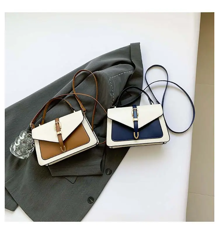 Women's Retro Contrast Shoulder Bag 2024 Autumn — feature 28
