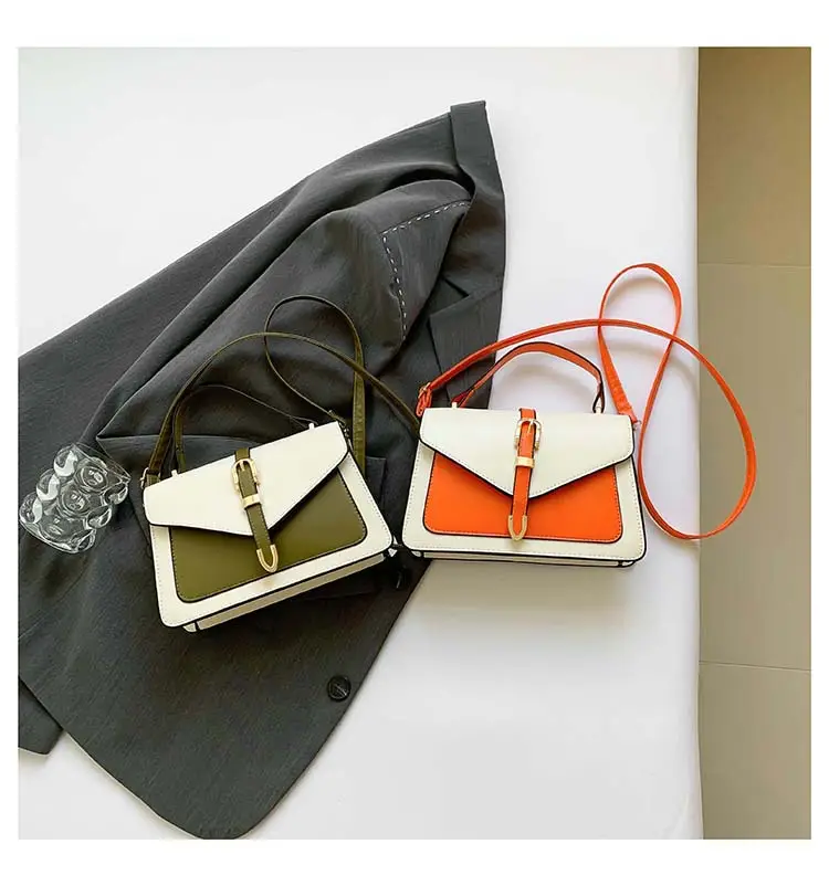 Women's Retro Contrast Shoulder Bag 2024 Autumn — feature 29