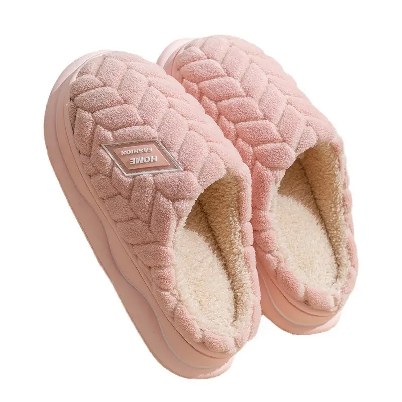Cixi Cotton Slippers Women's Spring and Autumn and Winter Moon Shoes Home Indoor Non-slip Thick Sole Home Warm Couple Men - Image 27