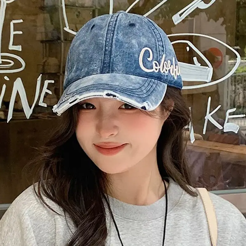 Vintage Denim Baseball Cap with "Coast" Embroidery - Image 6