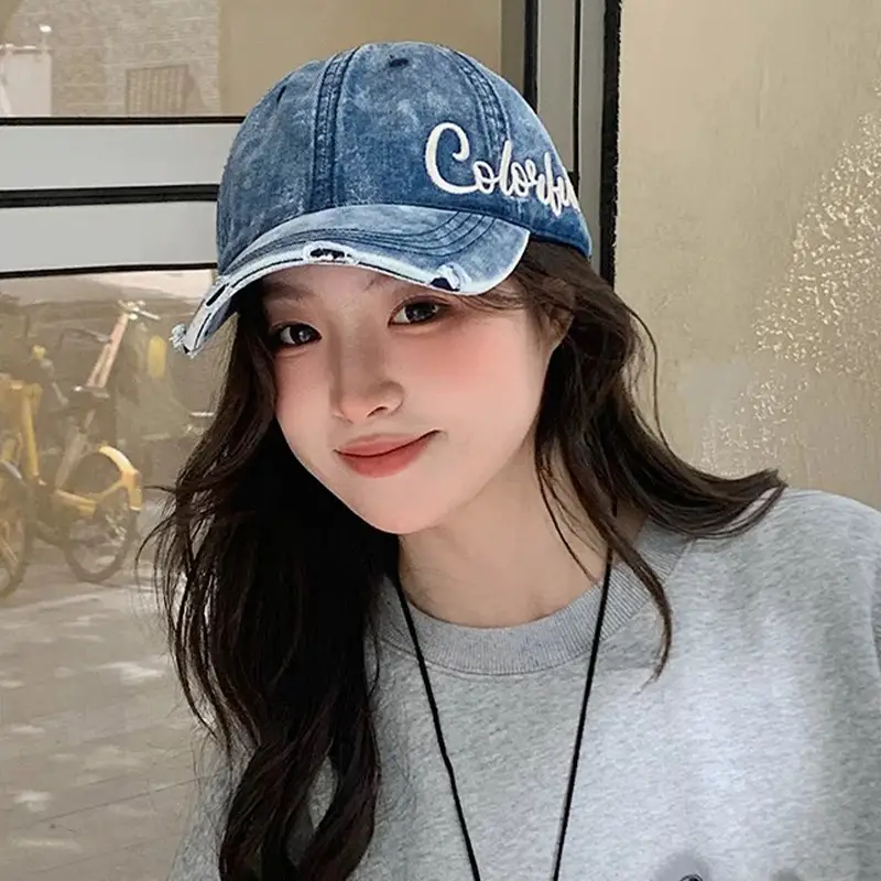 Vintage Denim Baseball Cap with "Coast" Embroidery - Image 7